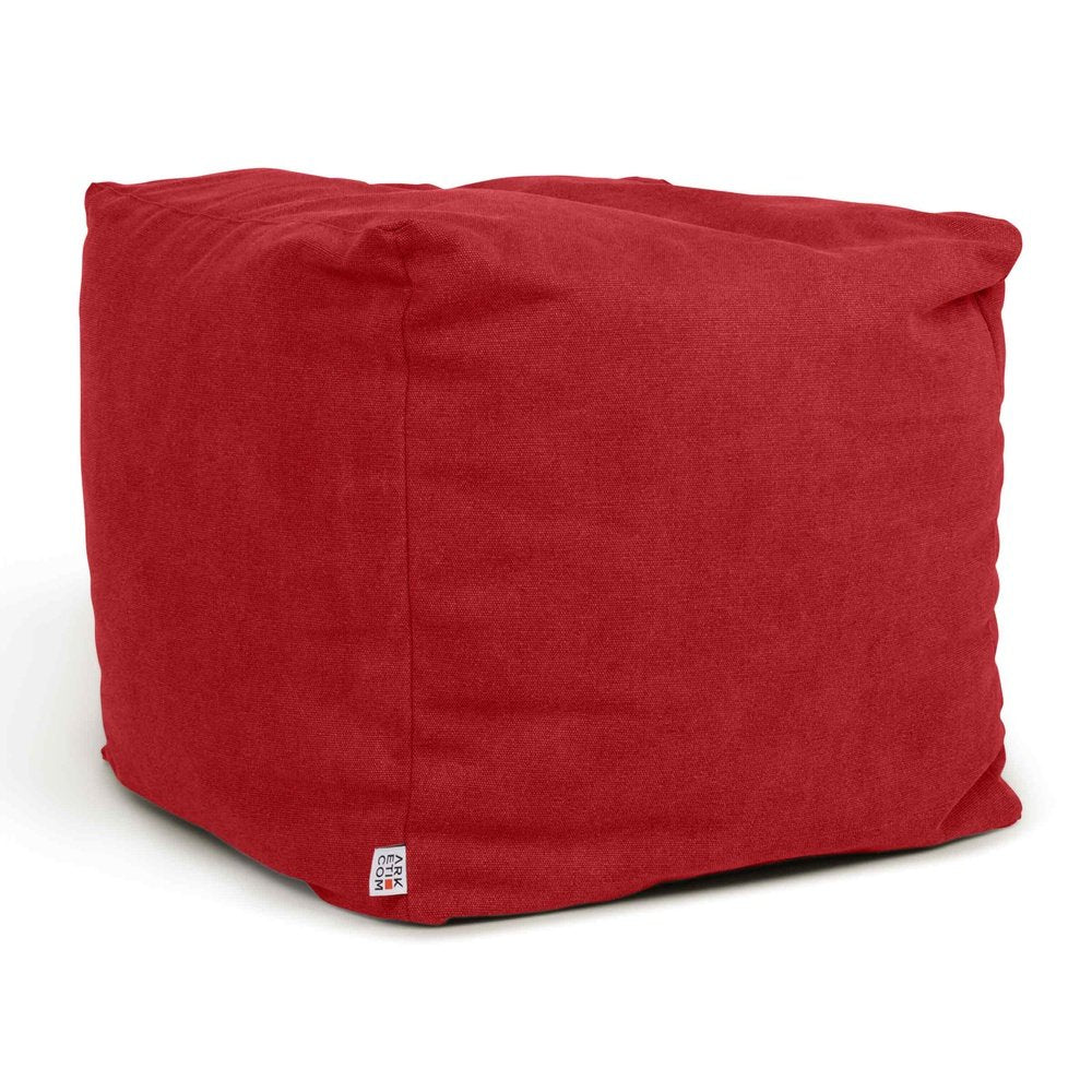SOFT CUBE 42, Pouf Sacco in Cotone Sfoderabile 42x42 h42