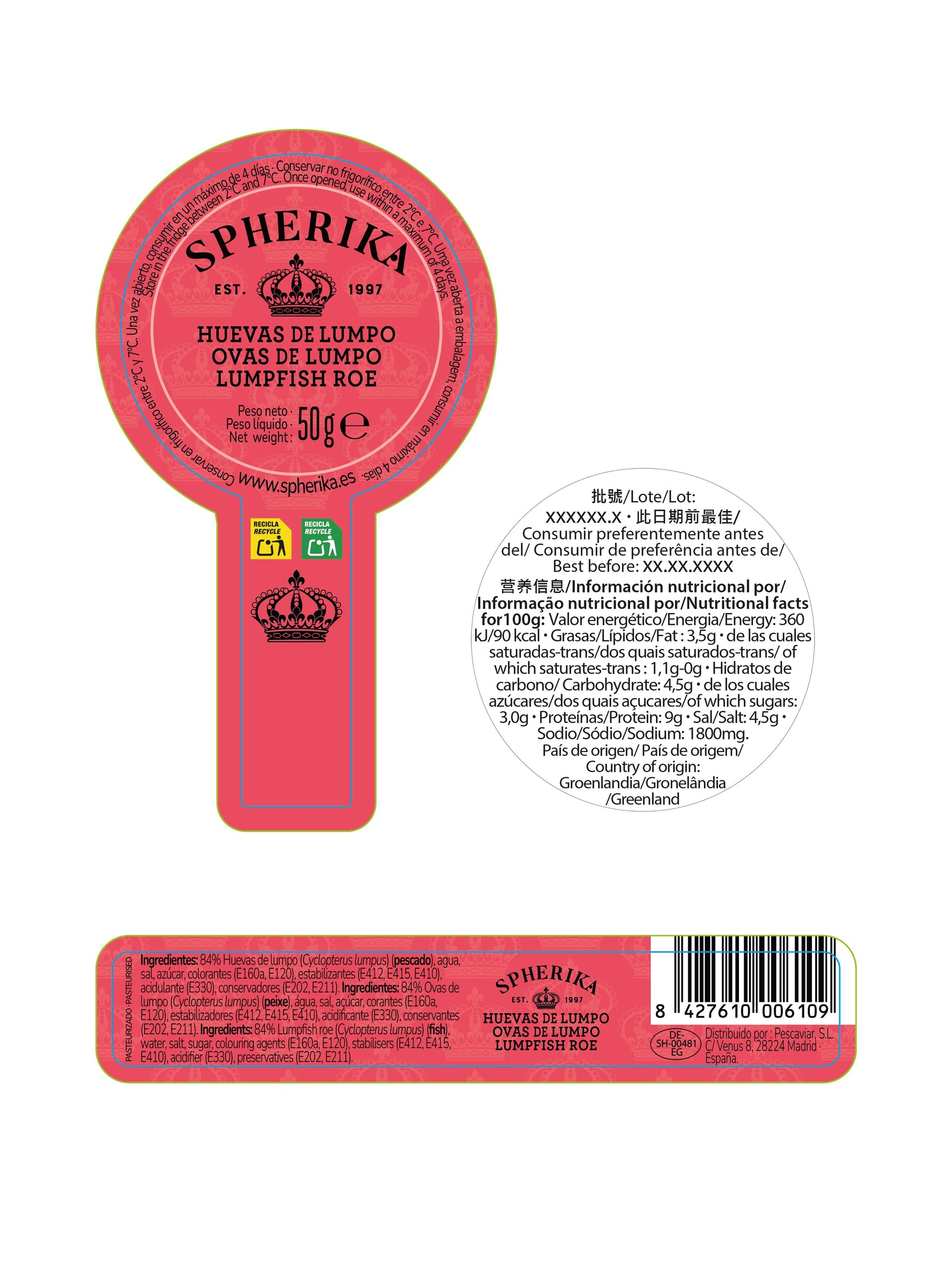 SPHERIKA, red lumpfish roe