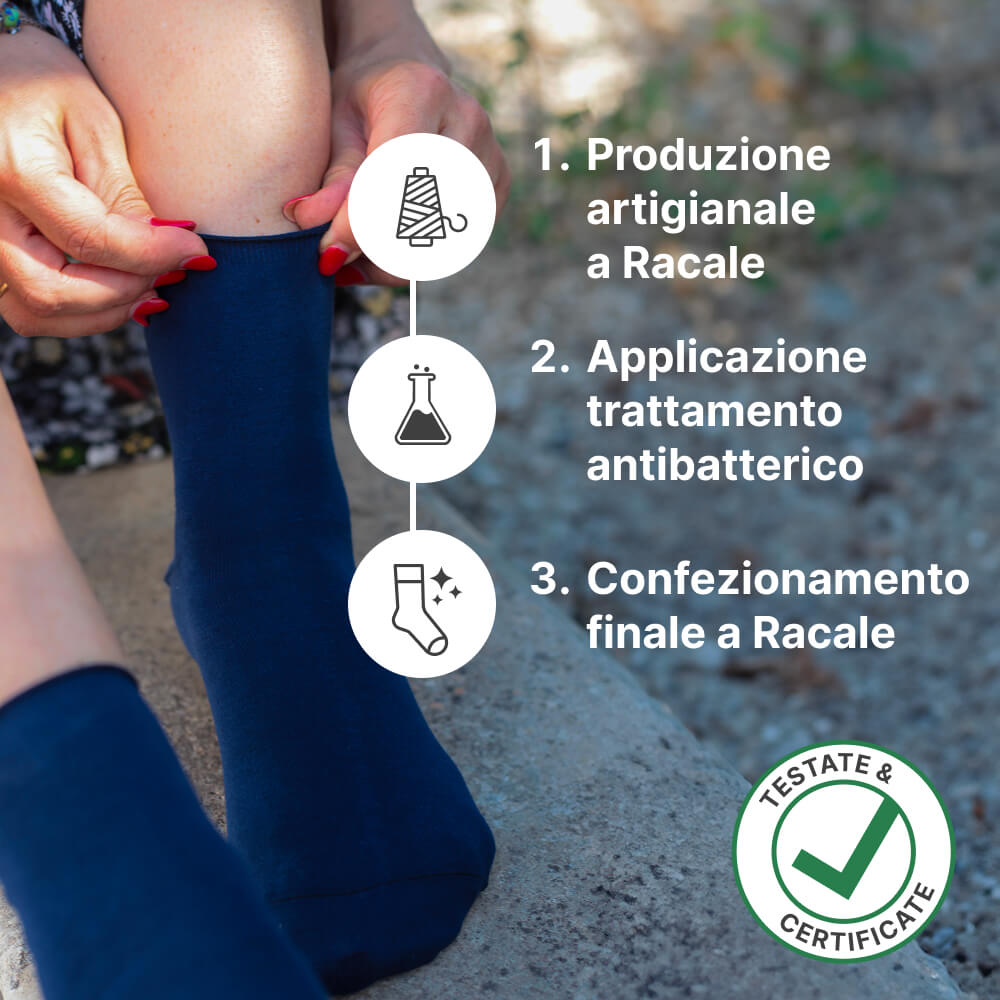 Chaussettes de cheville Climatech pour femmes en coton Makò doux