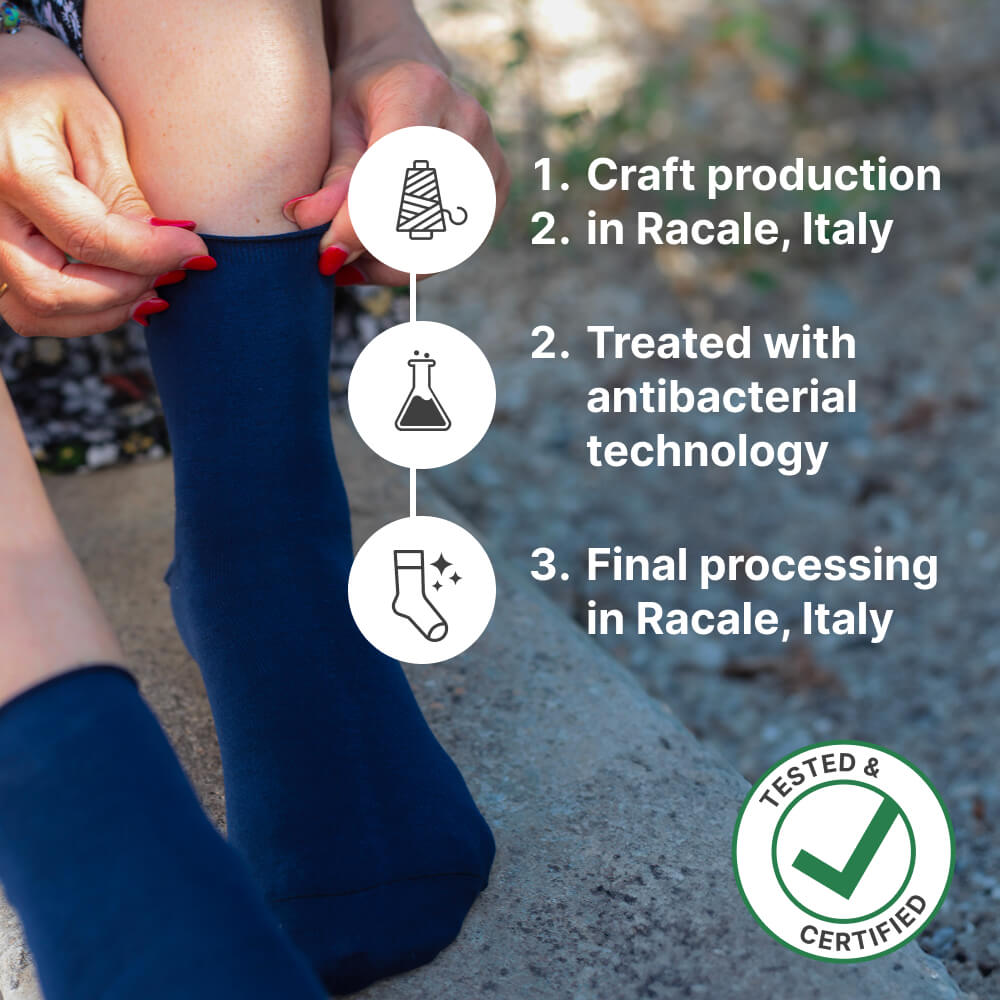 Women's Climatech Short Anti-Odor Socks in Soft Makò Cotton