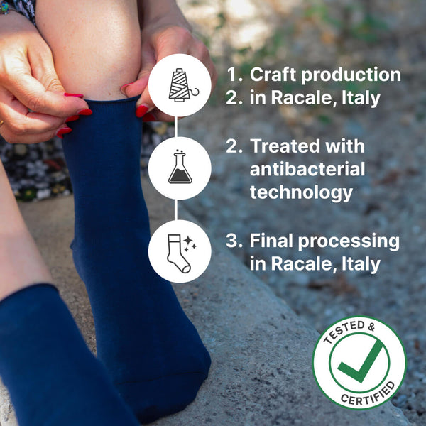 Women's Climatech Short Anti-Odor Socks in Soft Makò Cotton