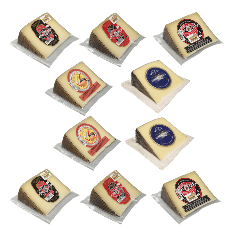 Surtido 10 Cuñas: Manchego, Vaca-Oveja y Oveja