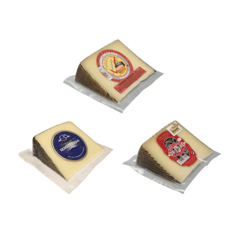 Assorted 3 Wedges: Manchego, Cow-Sheep and Sheep