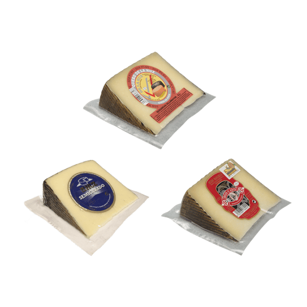Assorted 3 Wedges: Manchego, Cow-Sheep and Sheep