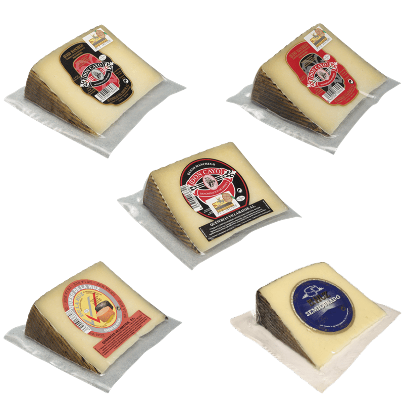 Assorted 5 Wedges: Manchego, Cow-Sheep and Sheep