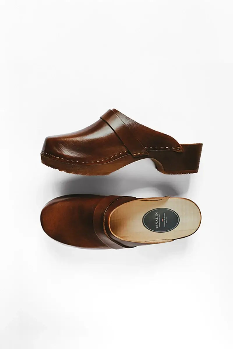 Sabot Breton Patiné en cuir