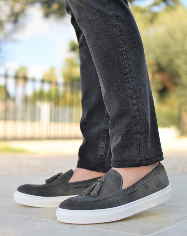 SALINA - Gray Suede