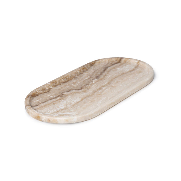 Marmorni pladenj ovalen 40x20cm sandal oniks