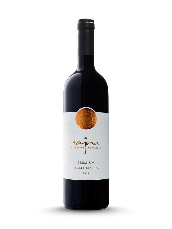 Cuvée Secret Reserva 2021, prémiové červené víno z ekologických vinohradov TAJNA