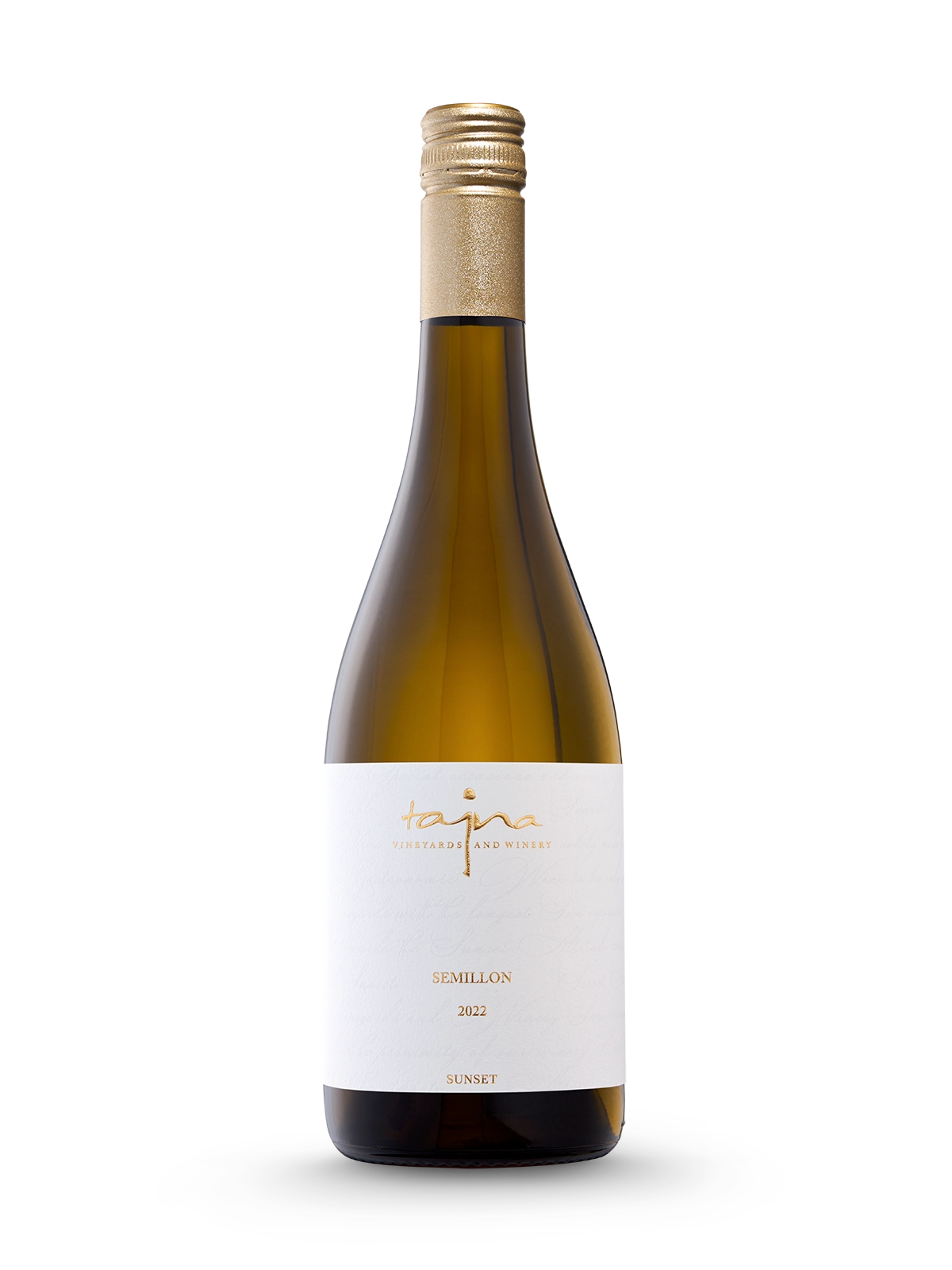 Semillon SUNSET 2022, víno z ekologických vinohradov TAJNA