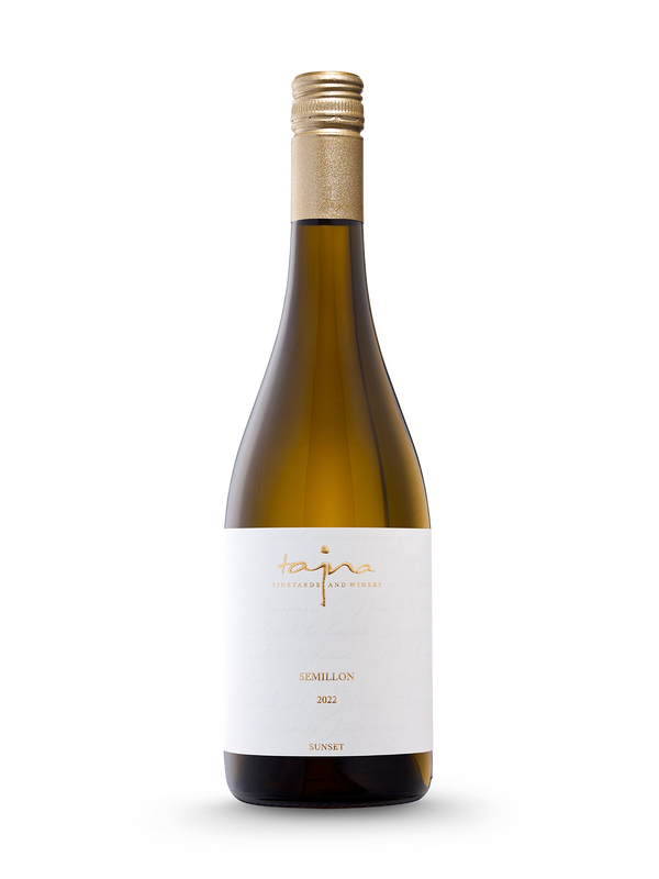 Semillon SUNSET 2022, víno z ekologických vinohradov TAJNA