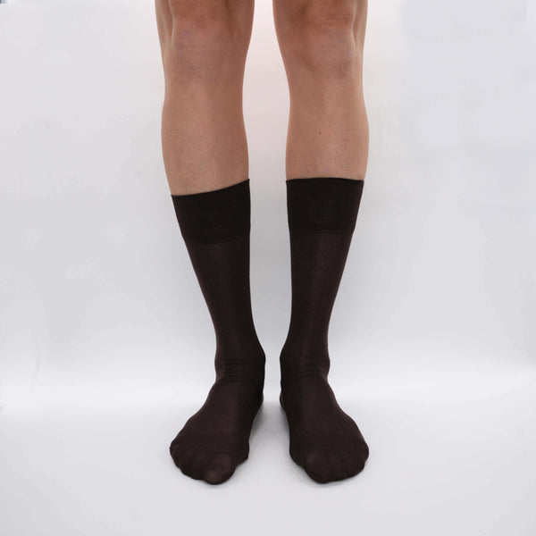 Mulberry Silk Chiffon - Short Fine Knit Socks