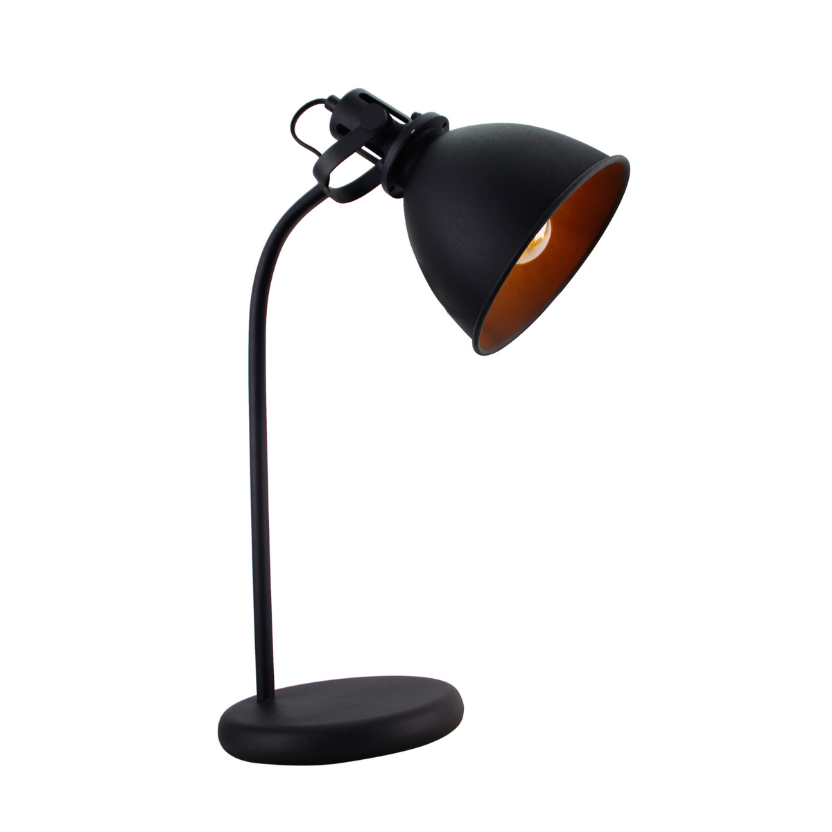 Lâmpada de Mesa de Aço Preto Vários - Design Industrial - E27 - 46 cm de altura