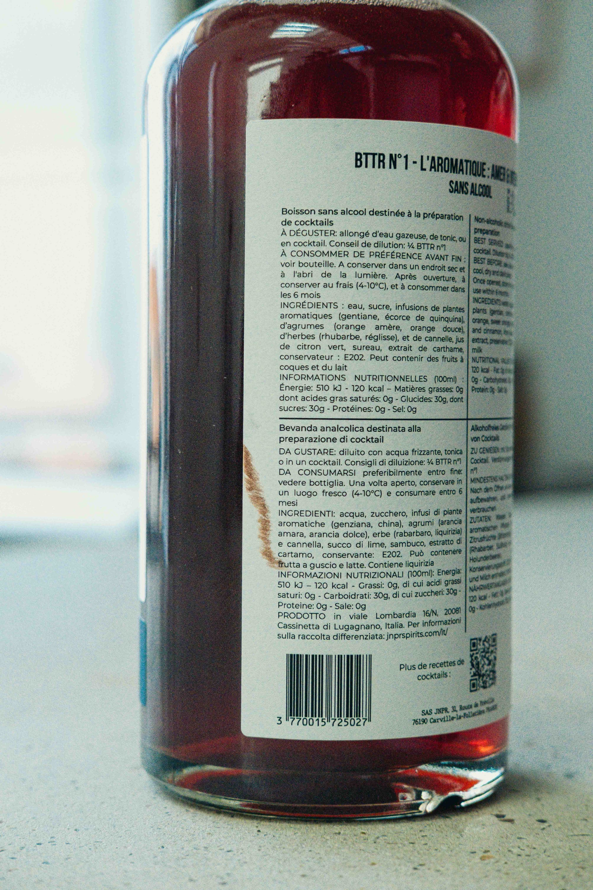 2 bottles of BTTR n°1 with defects