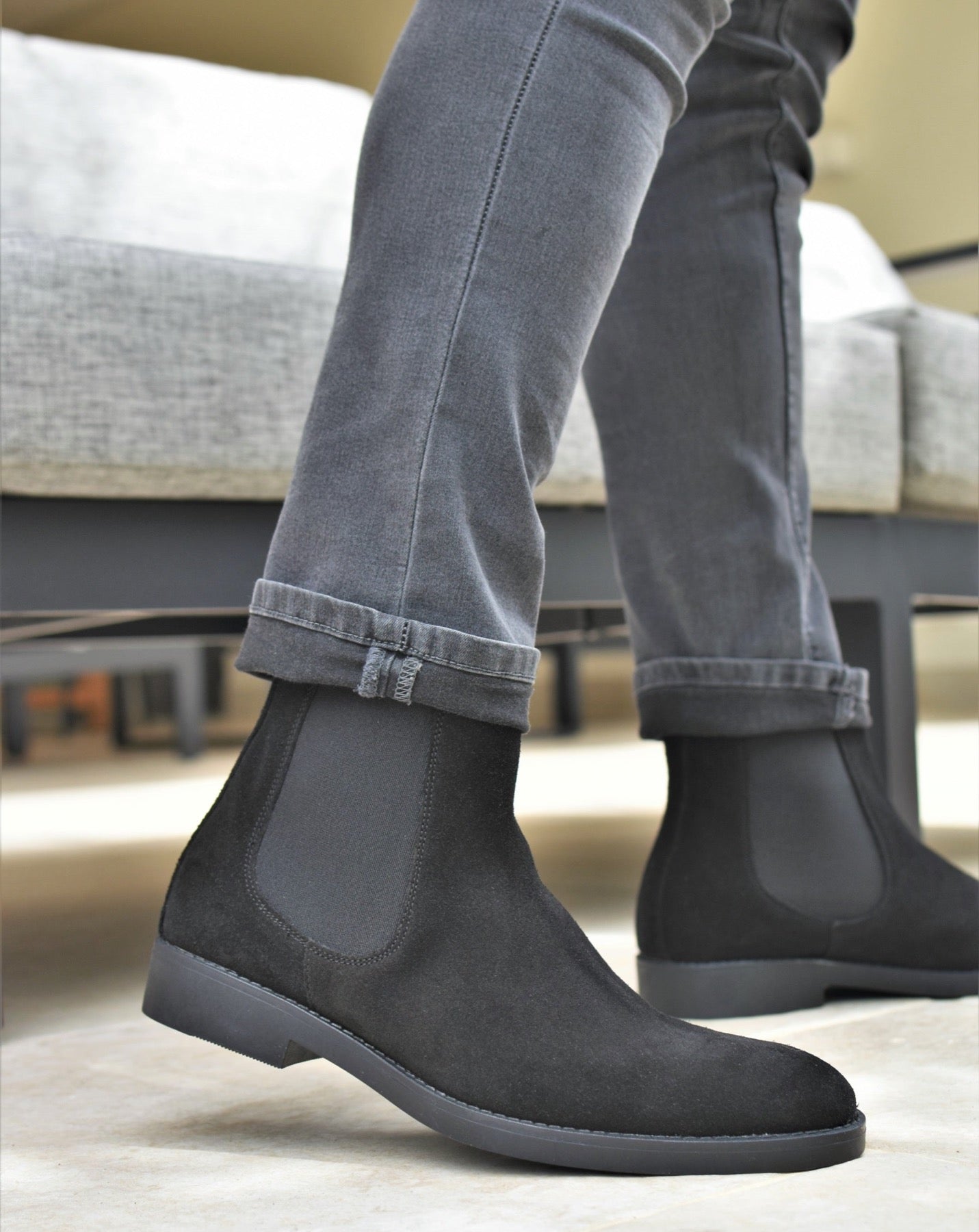 SIENA - Zwart Suède