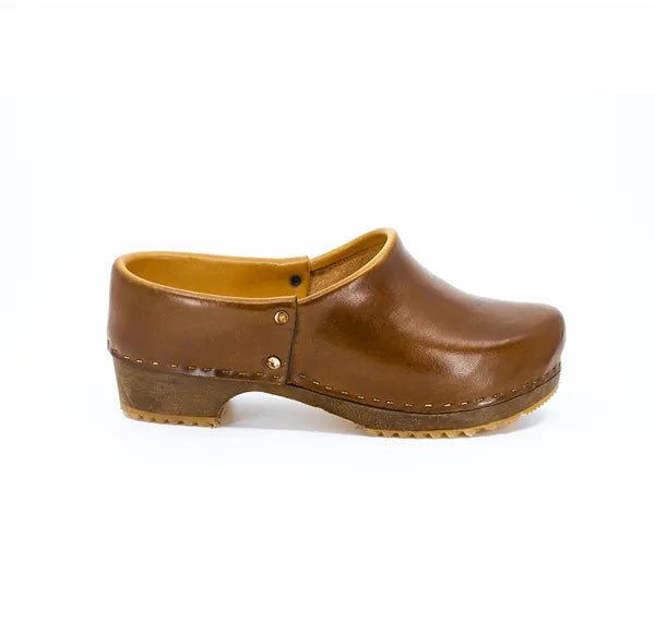 Socque cuir mat