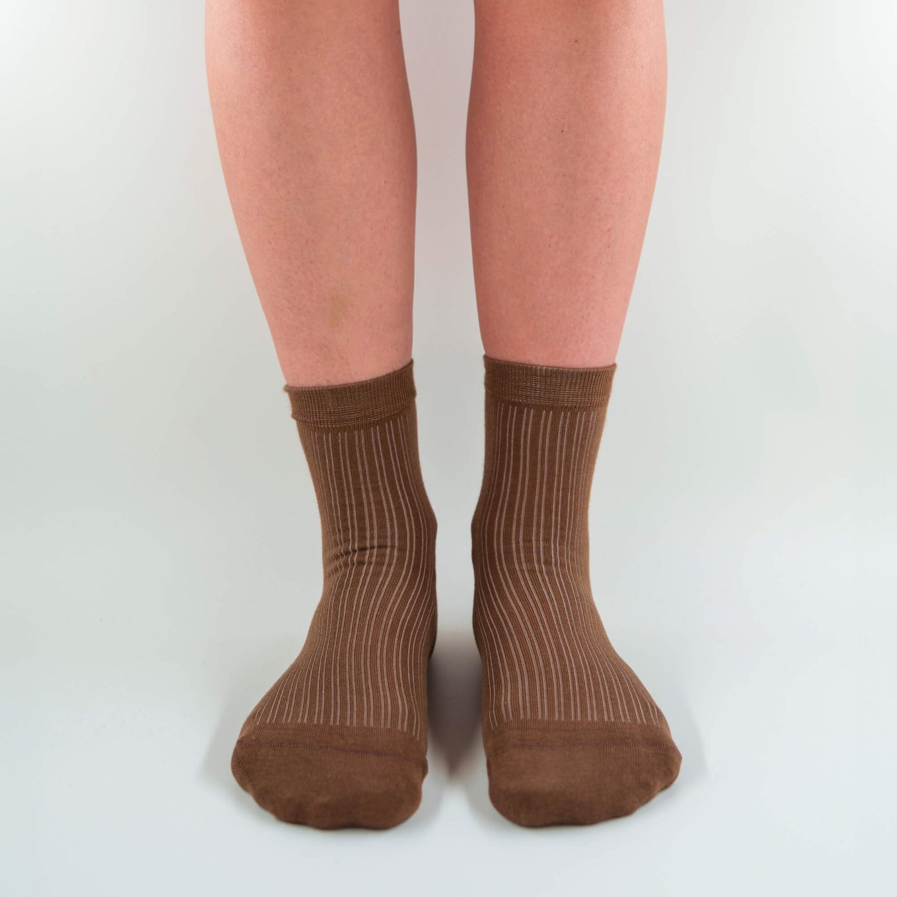 Sophia - Short ribbed socks in soft Makò cotton