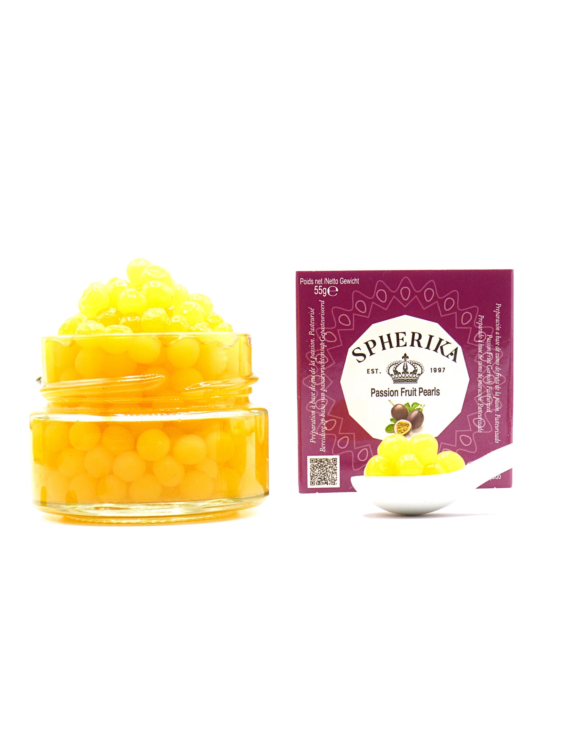 SPHERIKA, passion fruit spheres