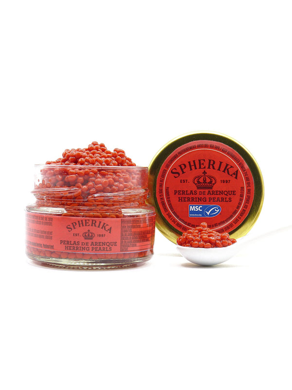SPHERIKA, red spheres of smoked herring
