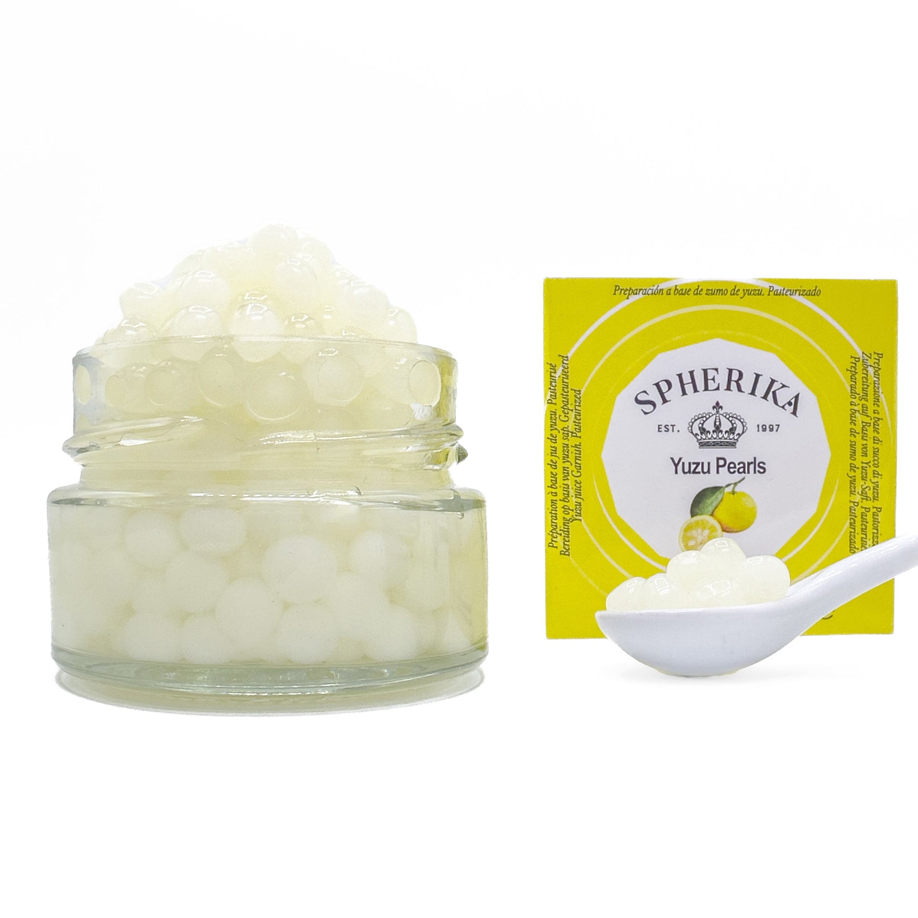 SPHERIKA, yuzu spheres 50g (drained weight)