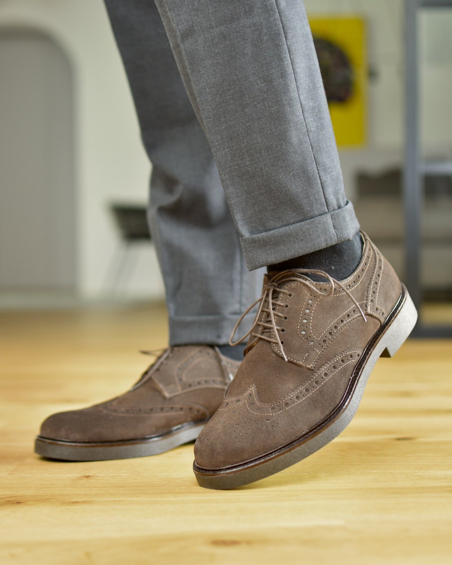 SPOLETO - Brown Suede