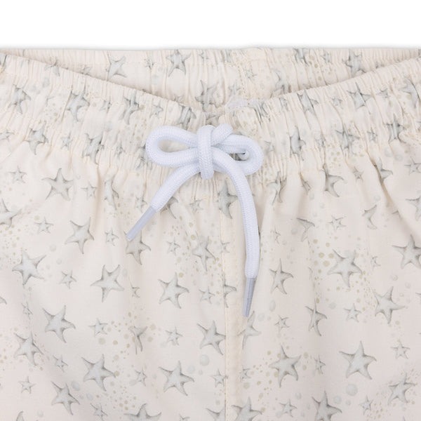 Stars | White UV Swim Shorts for Boys