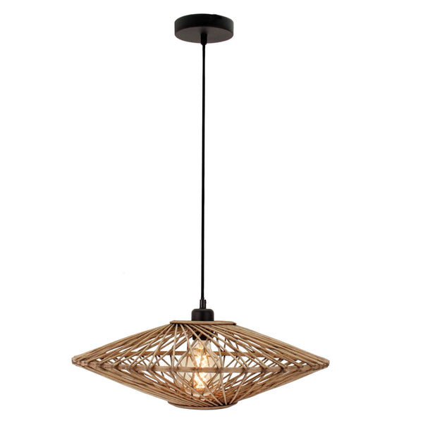 Natuurlijke Chericoni Nature Capello hanglamp, 1 lichtpunt, Ø50 cm, ideaal voor sfeervolle verlichting.