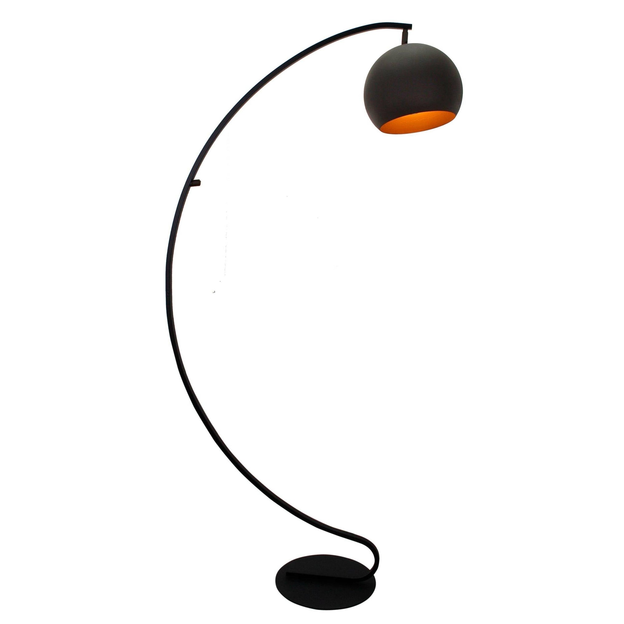 Chericoni Occhio vloerlamp, zwart design, 1 lichts, voor een moderne uitstraling en sfeervolle verlichting.