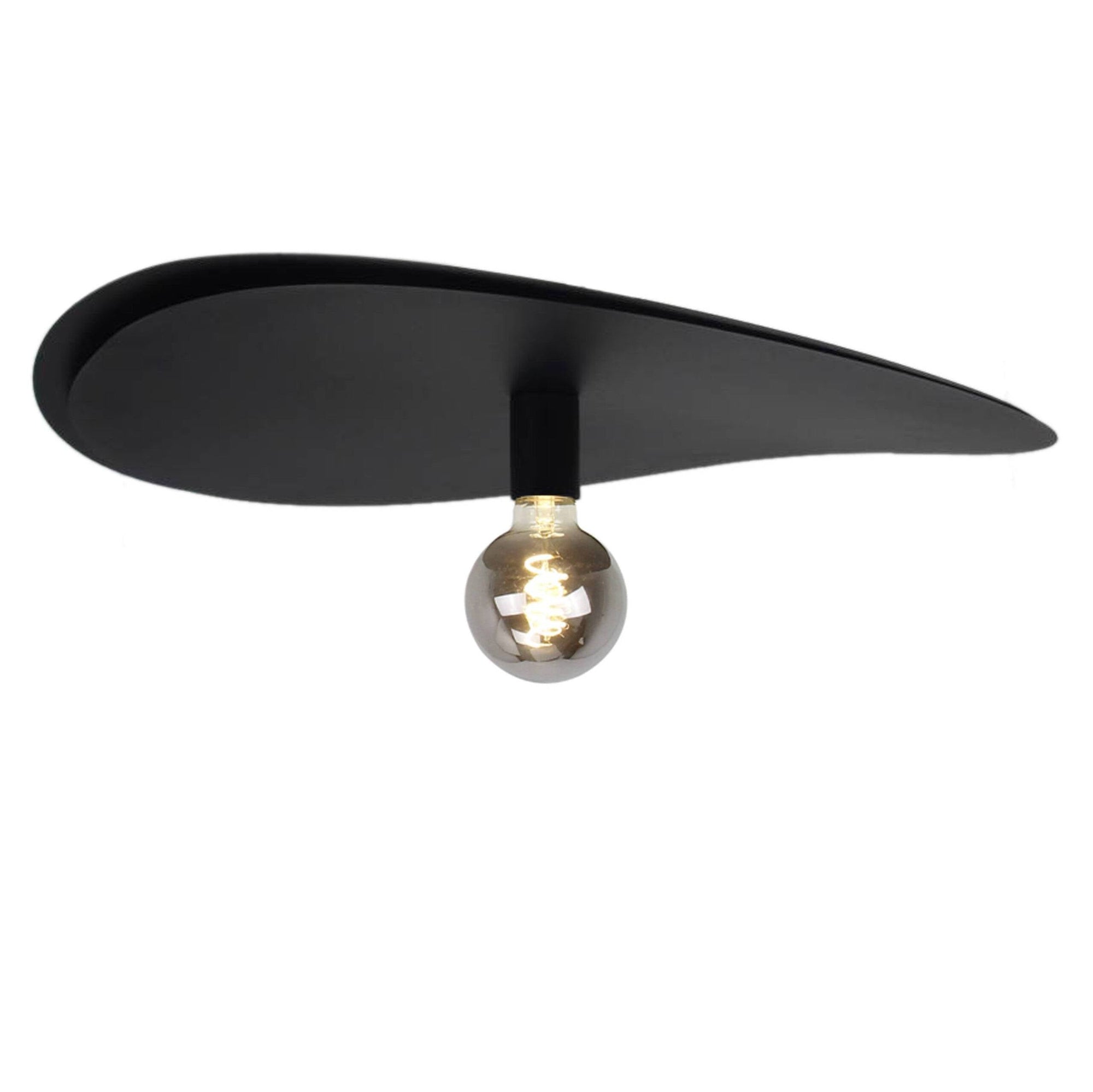 Chericoni Piatto plafondlamp, zwart design, 1 lichts, E27 fitting, een stijlvolle keuze voor moderne interieurs.
