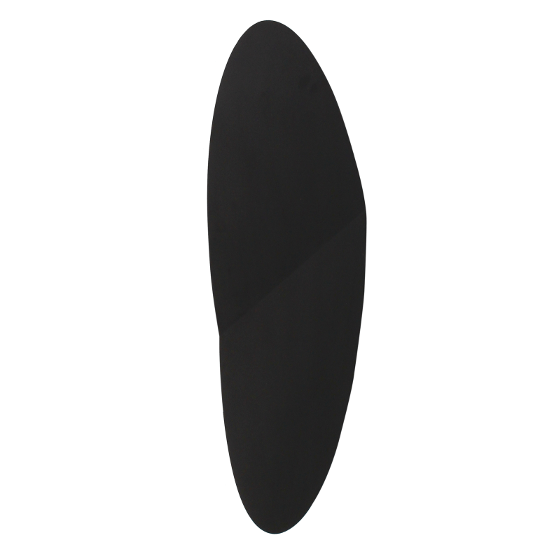Zwarte Chericoni Piatto wandlamp, 2 lichts, GX53 fitting, voor sfeervolle verlichting in woon- en werkruimtes.