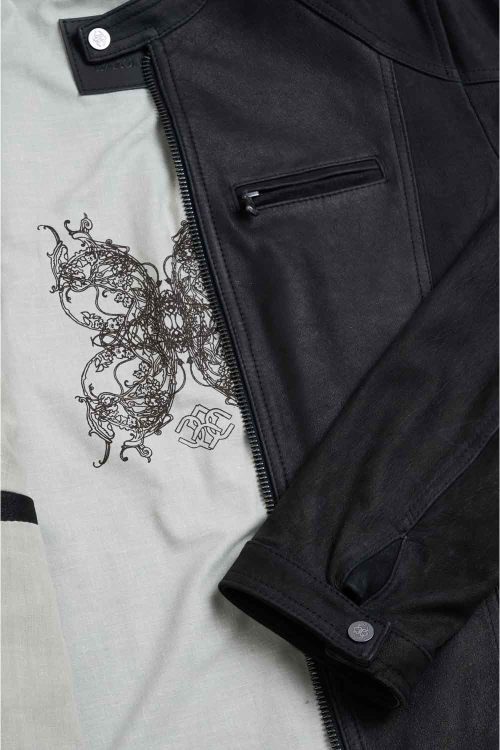 Elton Gold Oleato Nero giacca uomo 100% vera pelle Made in Italy - Barone Firenze