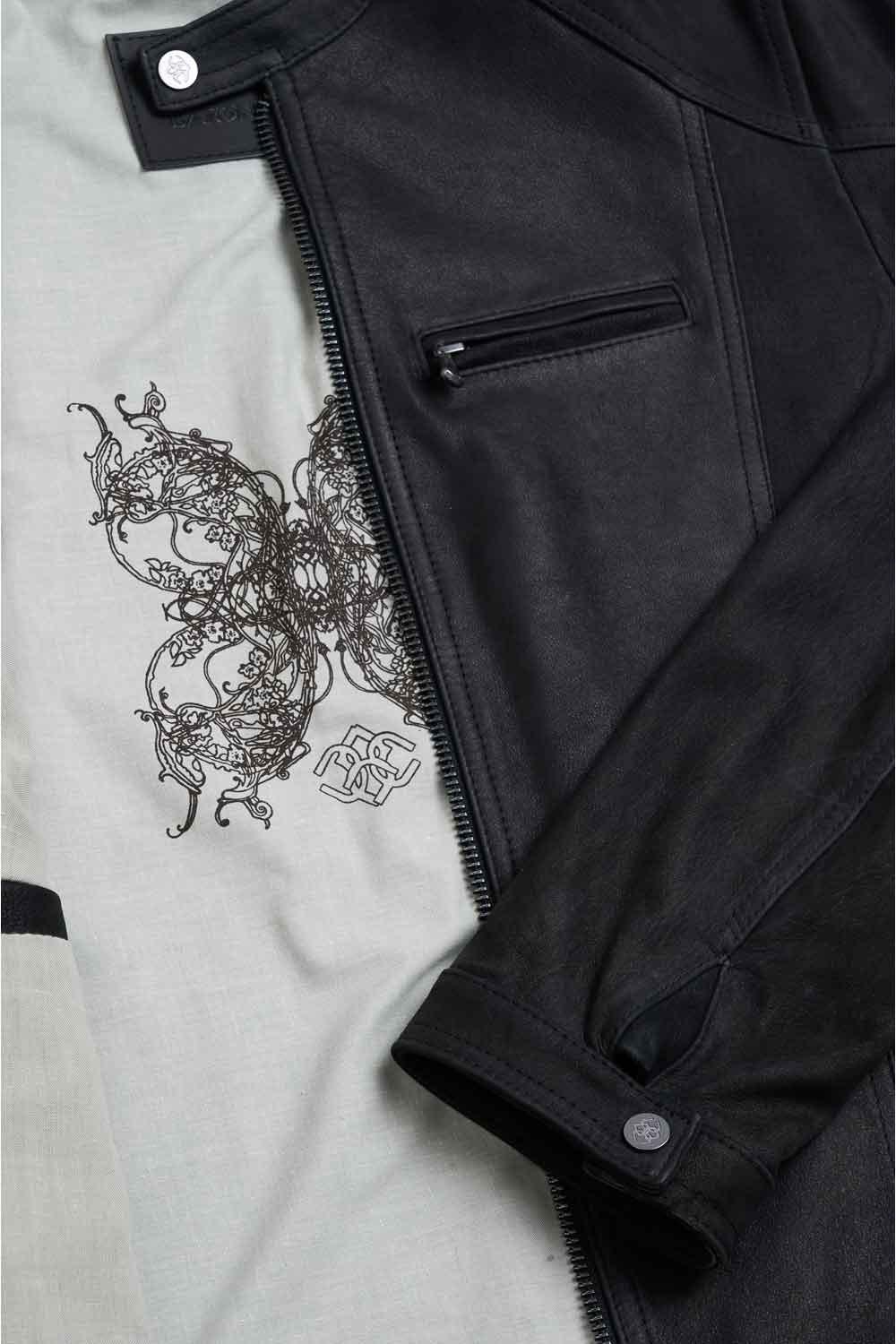 Elton Gold Oleato Nero giacca uomo 100% vera pelle Made in Italy - Barone Firenze