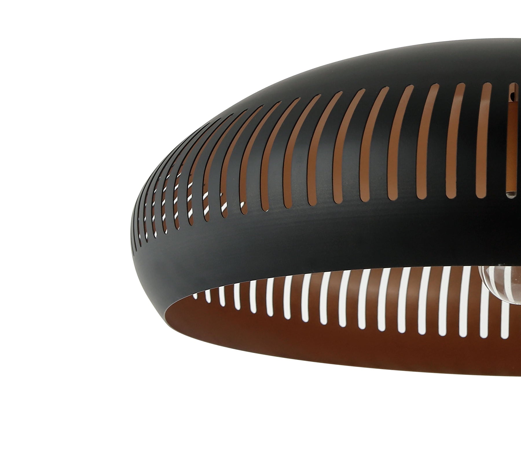 Stijlvolle Chericoni Strisce hanglamp, zwart design, Ø52 cm, 1 lichts met E27 fitting, een luxe verlichtingsoplossing.