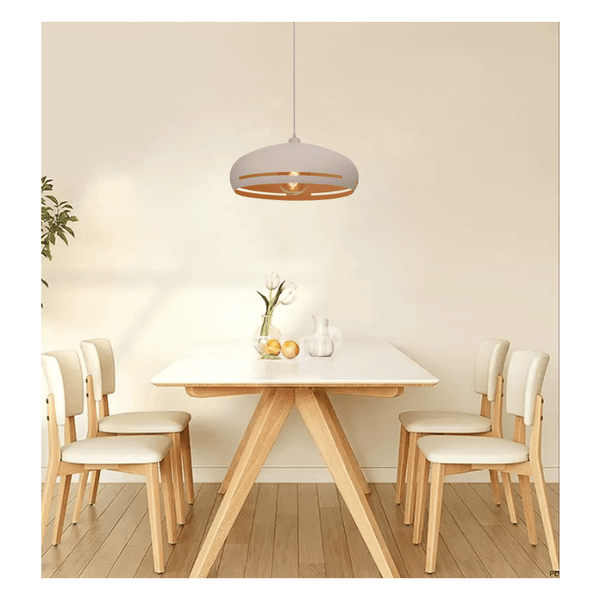 Crèmekleurige Chericoni Striscia Hanglamp Ø 45 cm, met een stijlvol 1 lichts design en E27 fitting.