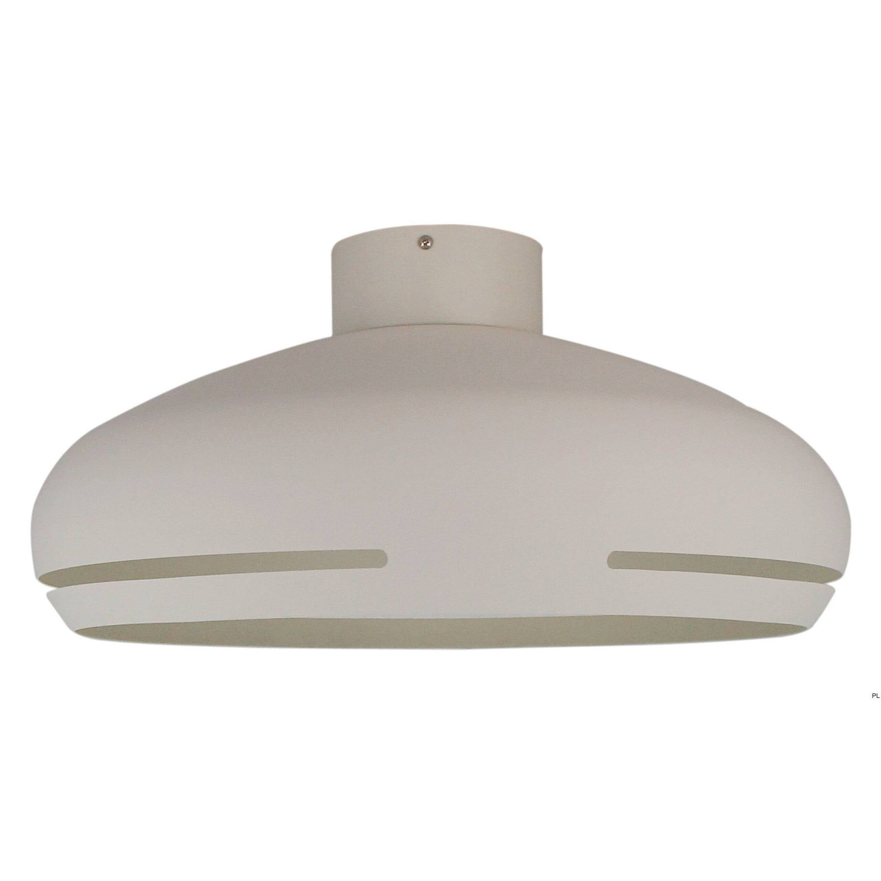 Crèmekleurige plafondlamp Chericoni Striscia Ø 45 cm, met een 1 lichts design en E27 fitting, ideaal voor elk interieur.