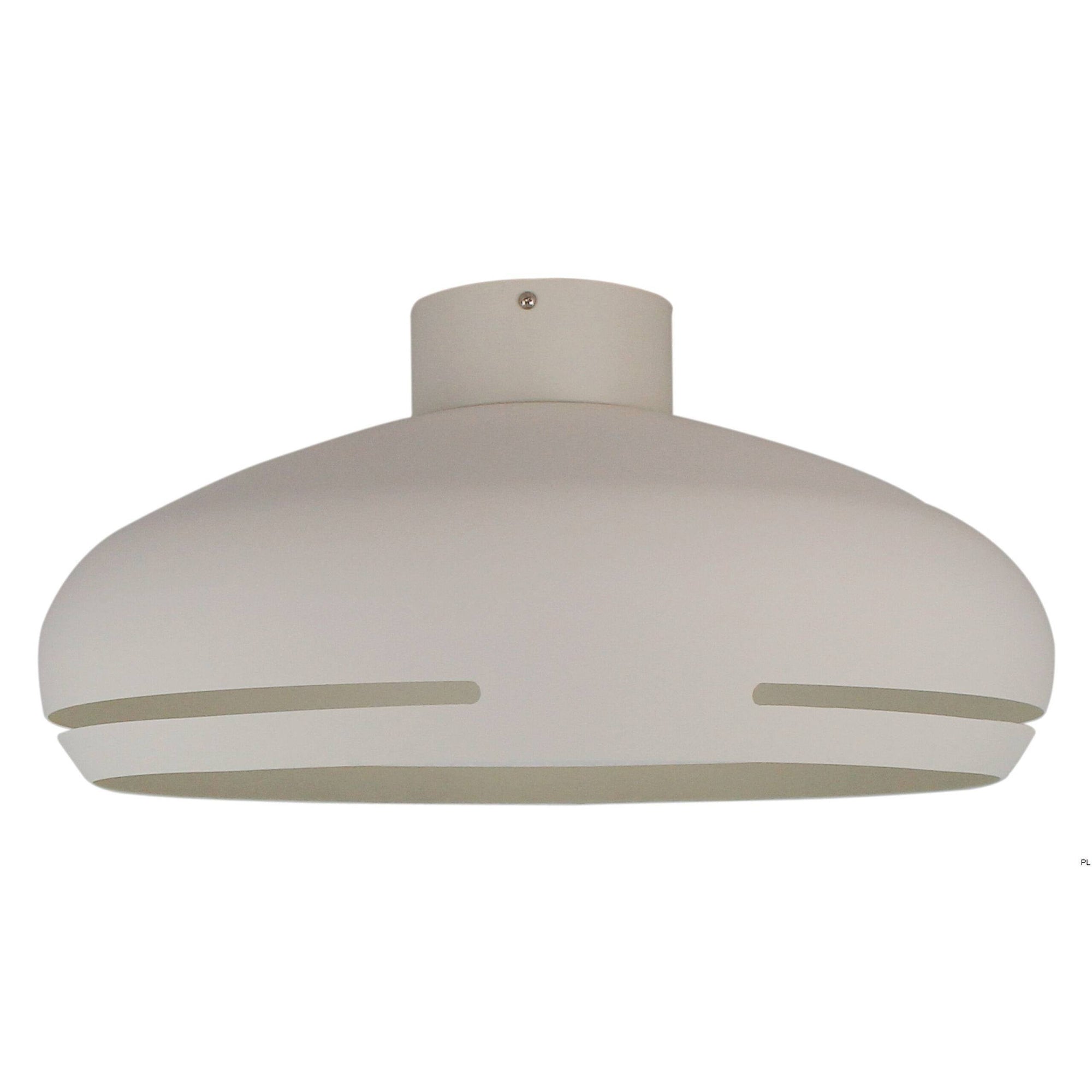 Crèmekleurige plafondlamp Chericoni Striscia Ø 45 cm, met een 1 lichts design en E27 fitting, ideaal voor elk interieur.