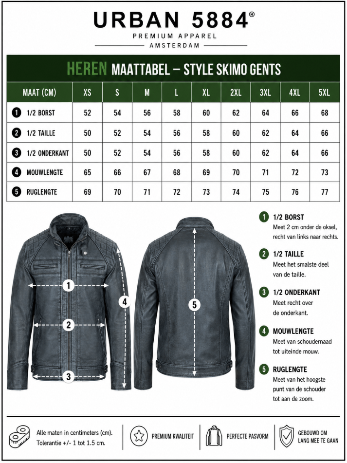 Style Skimo Gents Maatabel
