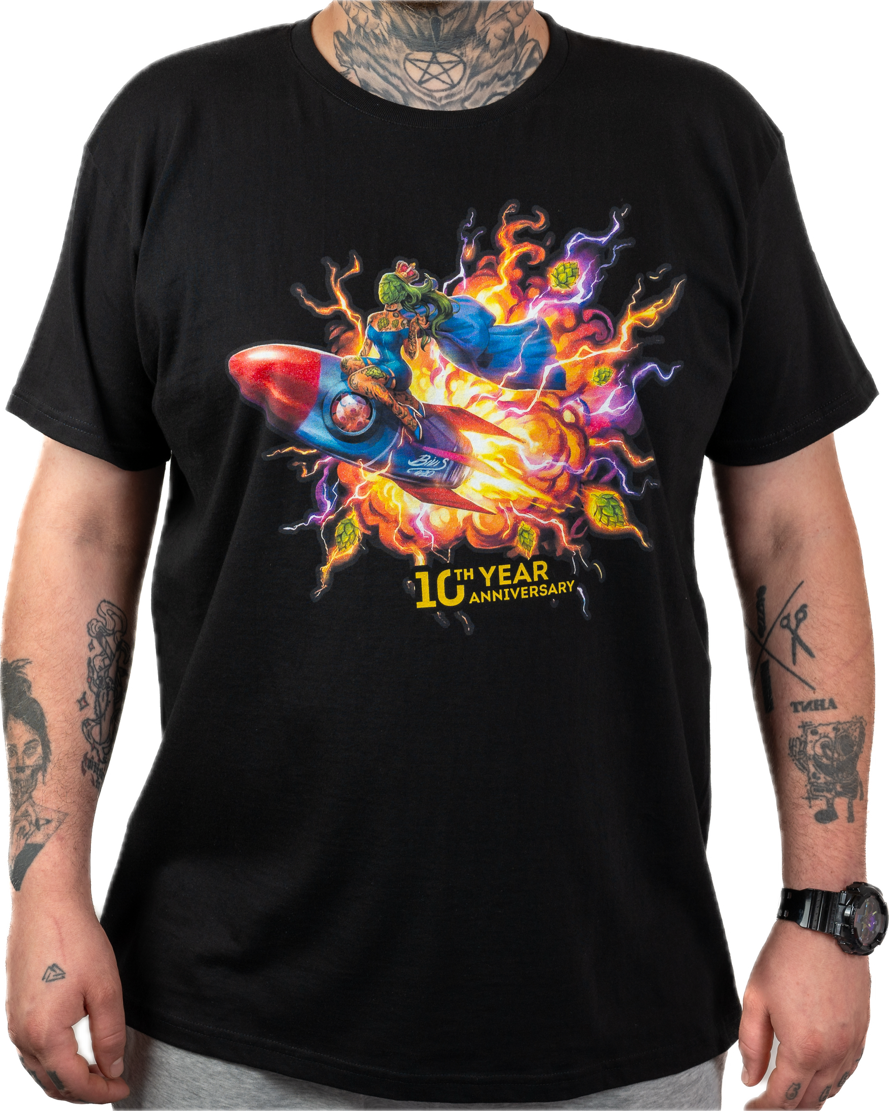 GGB T-shirt - 10th Year Anniversary Turbo Rocket Queen
