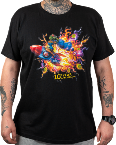 GGB T-shirt - 10th Year Anniversary Turbo Rocket Queen