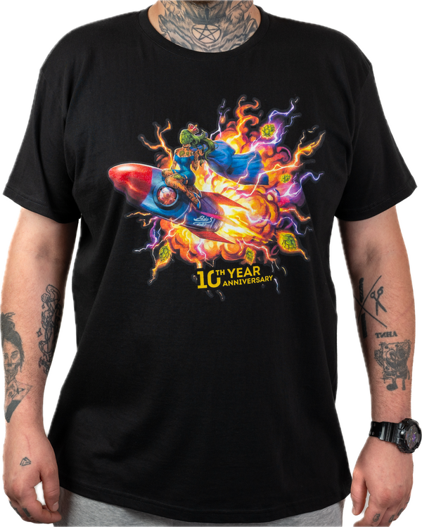 GGB T-shirt - 10th Year Anniversary Turbo Rocket Queen