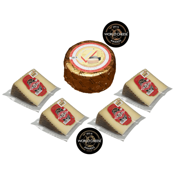 Assorted World Cheese Awards 2015: In Small Lard (1Kg) + 4 Wedges Don Cayo Aged Manchego D.O.P.