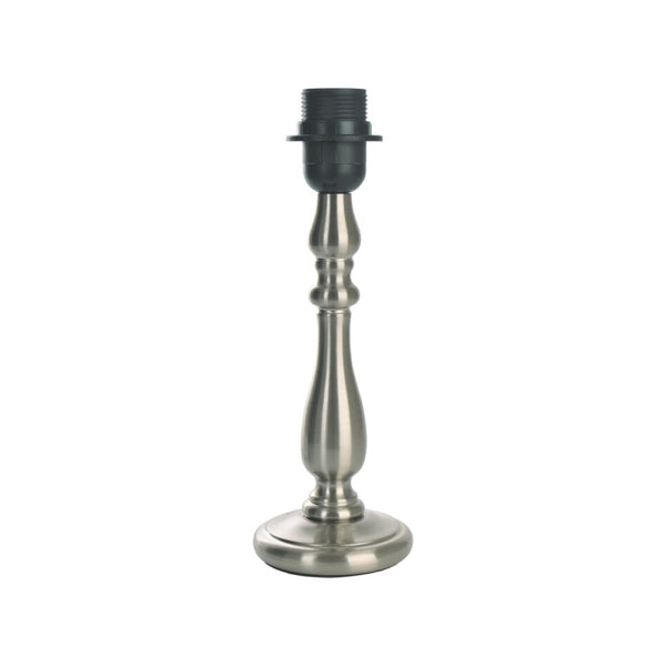 Base Lampada Vari - Nichel Opaco - 29 cm di altezza - Metallo - E27