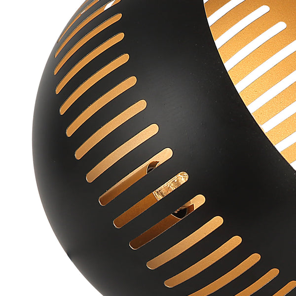 Diverse Globe Tafellamp – Industrieel & Modern – Zwart – Ø 25 cm – E27