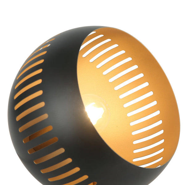 Diverse Globe Tafellamp – Industrieel & Modern – Zwart – Ø 25 cm – E27