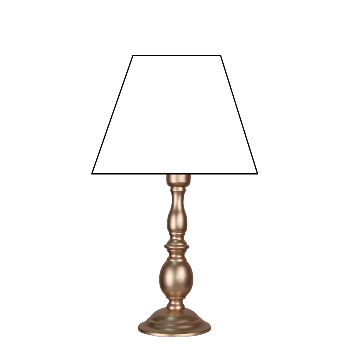 Various Metal Lamp Base in Nickel – Stylish Base for Your Table Lamp (25 cm / 33 cm)