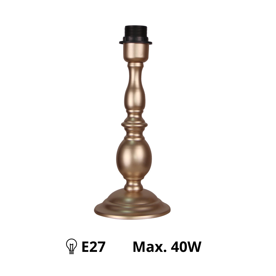 Various Metal Lamp Base in Nickel – Stylish Base for Your Table Lamp (25 cm / 33 cm)