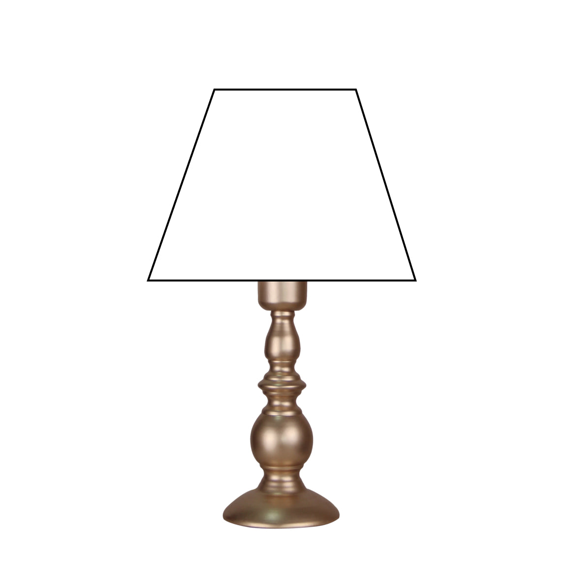 Various Metal Lamp Base in Nickel – Stylish Base for Your Table Lamp (25 cm / 33 cm)