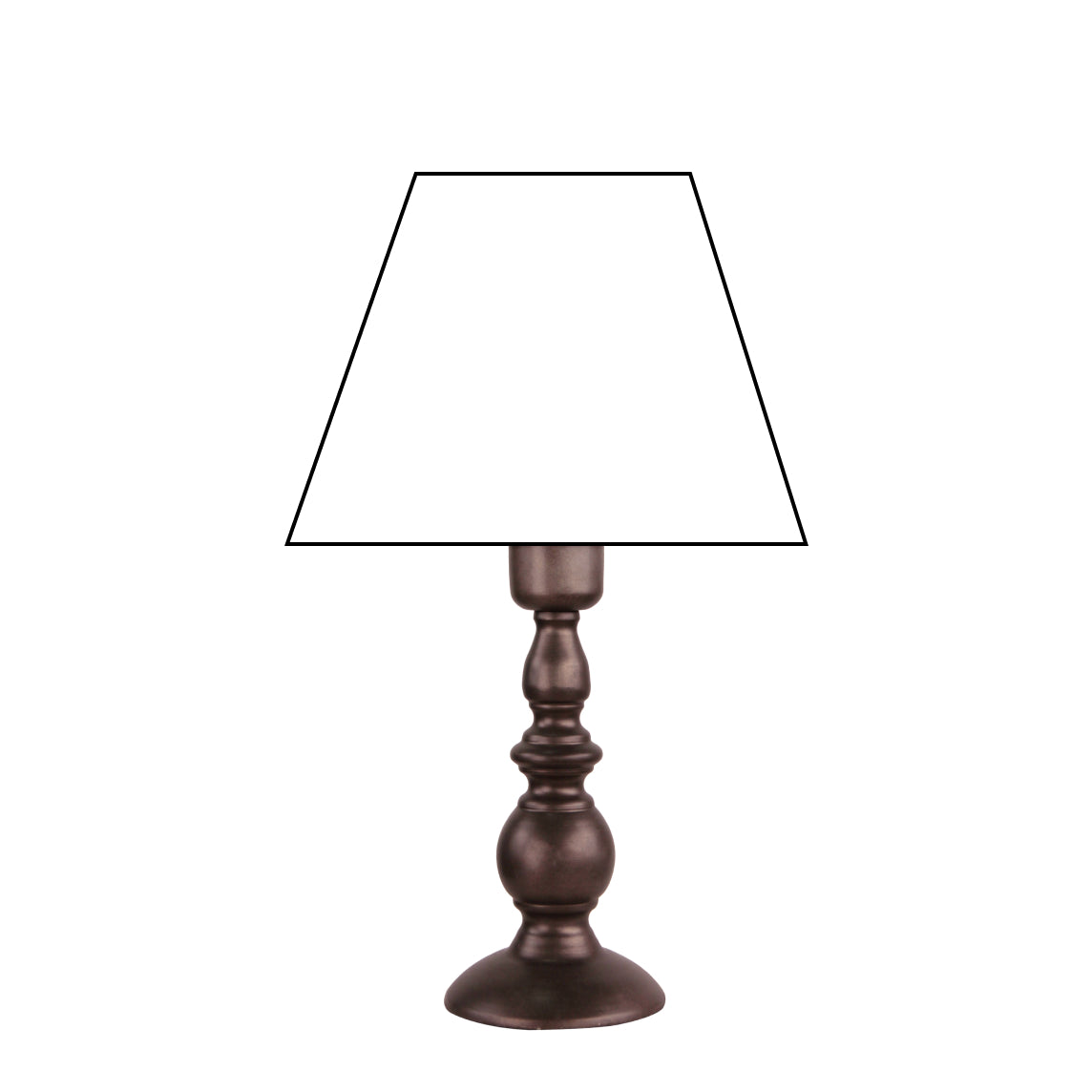 Various Metal Lamp Base in Black – Stylish Base for Your Table Lamp (25 cm / 33 cm)