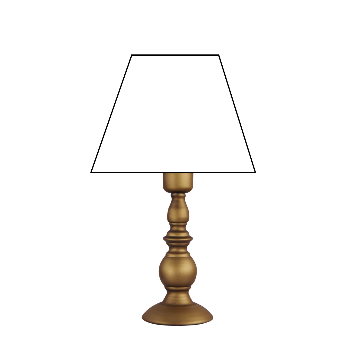 Metall-Lampenfuß Bronze 33 cm, warmer Ton, stabil und hochwertig.