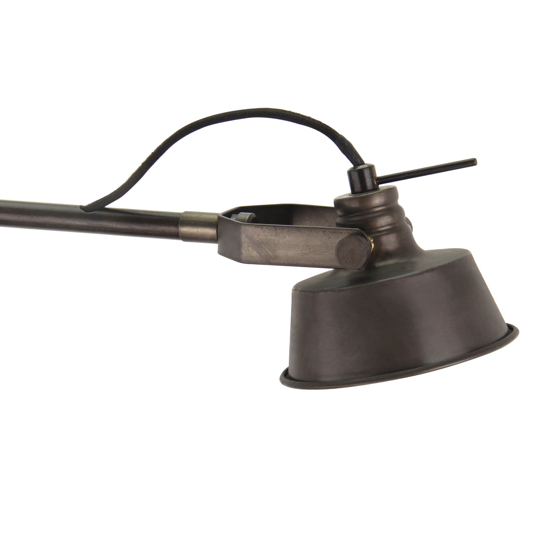 Various Max Table Lamp – Industrial Design – Black Metal & Wood – GU10 – 40 cm high